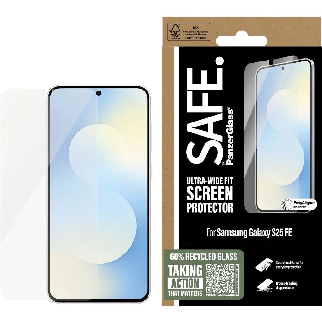 SAFE by PanzerGlass UltraWide Fit Screen Protector for Galaxy S25 FE - Image 2