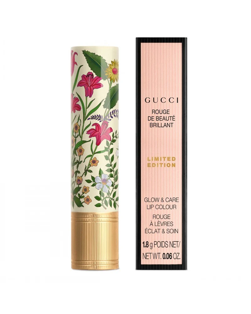 GUCCI FLORA Intense Rouge De Beauté Brillant Limited Edition Lipstick - 208 - They Met in Argentina, 1.8g (0.06 oz) - Image 2