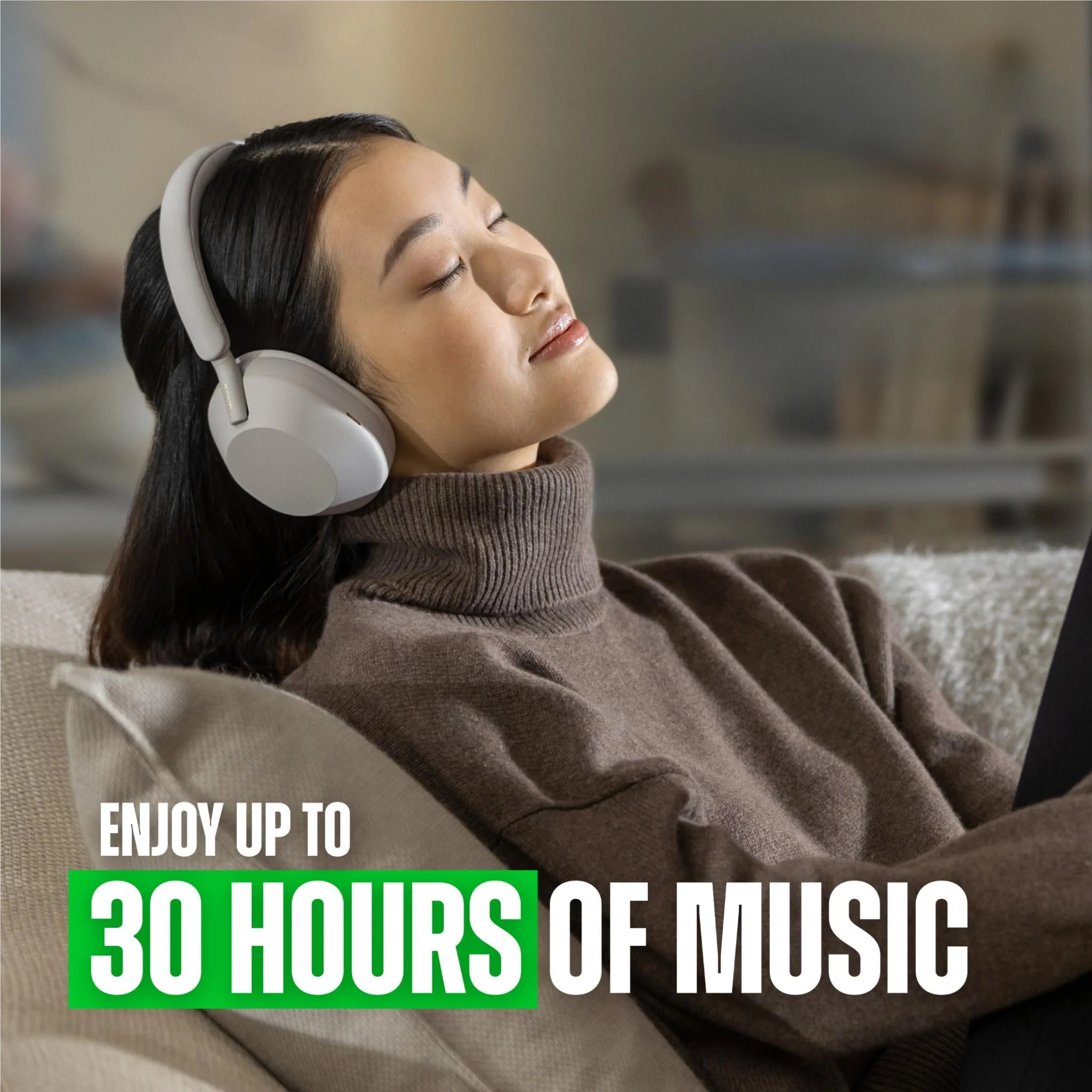 Sony WH-1000XM5 Premium Noise Cancelling Wireless Over-Ear Headphones (Silver) - Image 11