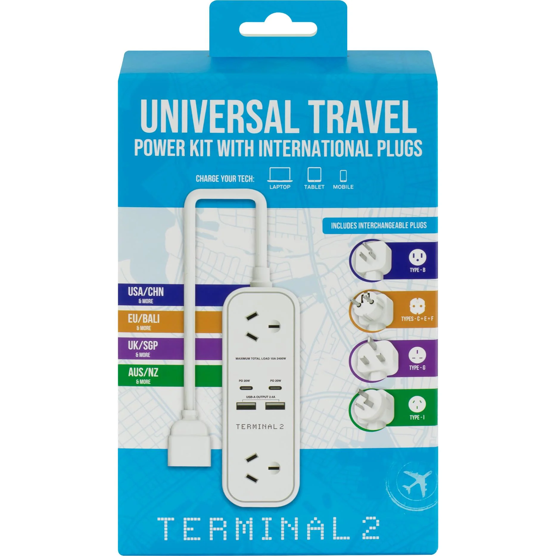 Terminal 2 Universal Portable Power Kit 4 USB PD 20W 1.5m - Image 4