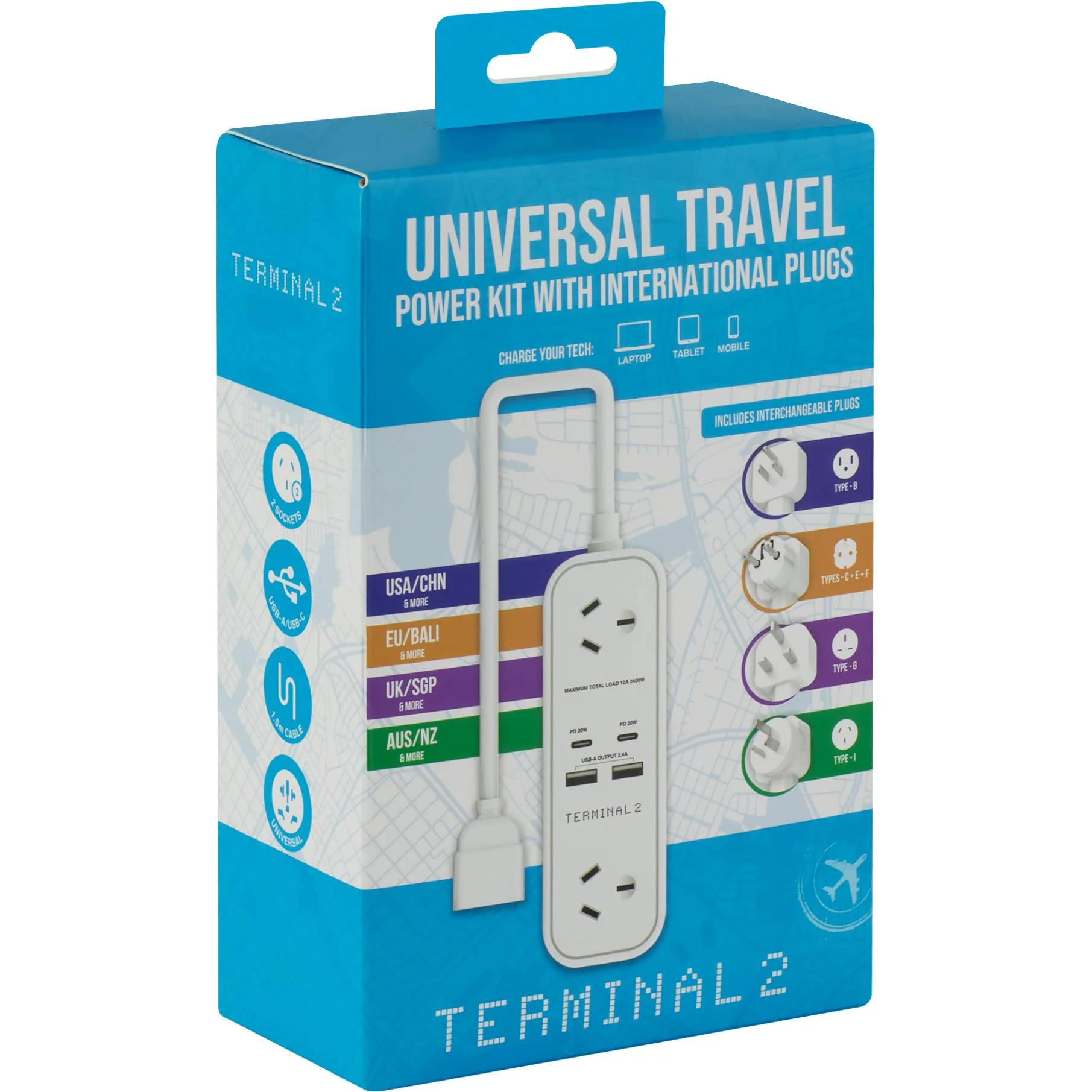 Terminal 2 Universal Portable Power Kit 4 USB PD 20W 1.5m - Image 5