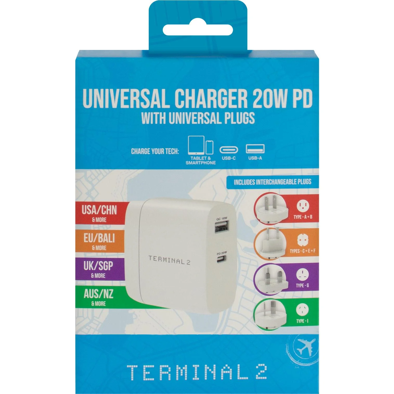 Terminal 2 Universal Travel Adaptor 2 USB PD 20W - Image 11