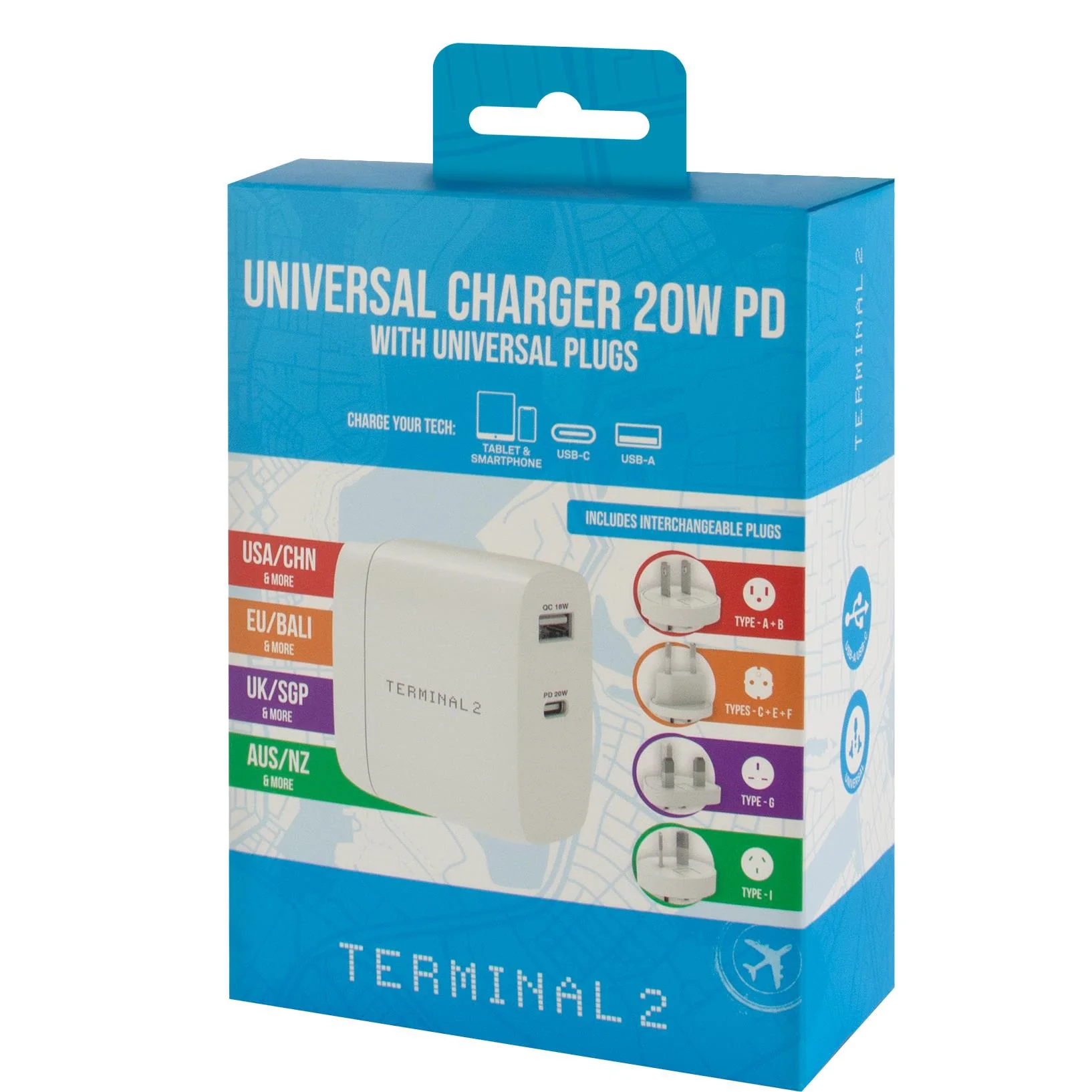 Terminal 2 Universal Travel Adaptor 2 USB PD 20W - Image 9