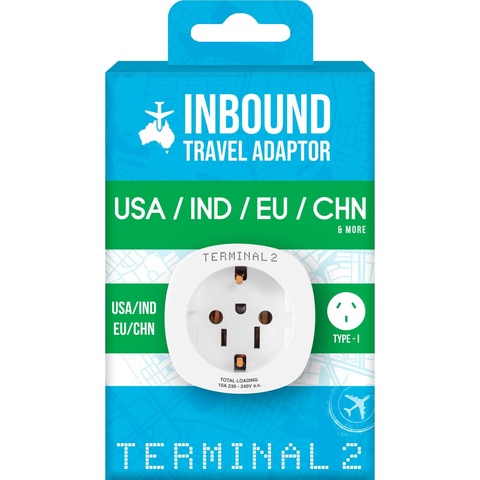 Terminal 2 Inbound Travel Adaptor EU/US (AU) - Image 4