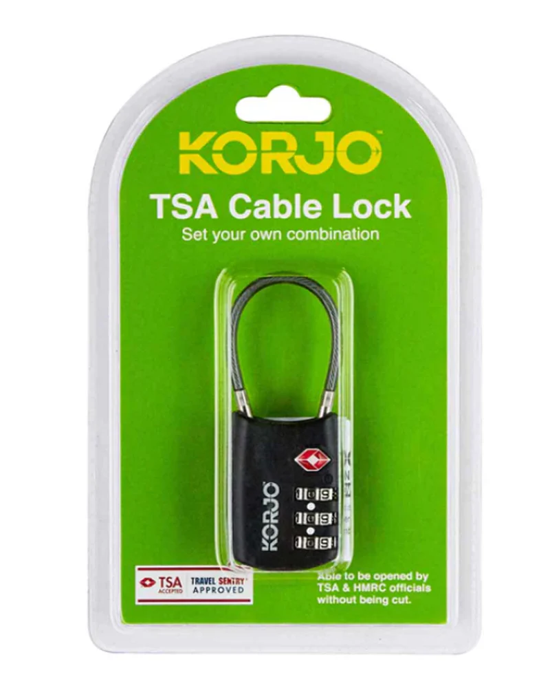 KORJO TSA FLEXI 3 DIAL CABLE COMBINATION LOCK LACK TSA FC - Image 2